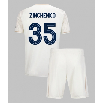 Billige Fotballdrakt Nottingham Forest Oleksandr Zinchenko #35 Replika Bortedraktsett Barn 2025-26 Kortermet (med bukser)